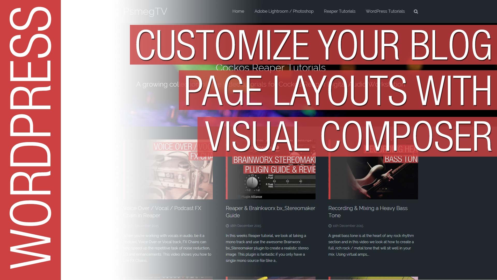 Customize Your WordPress Blog Page with Visual Composer