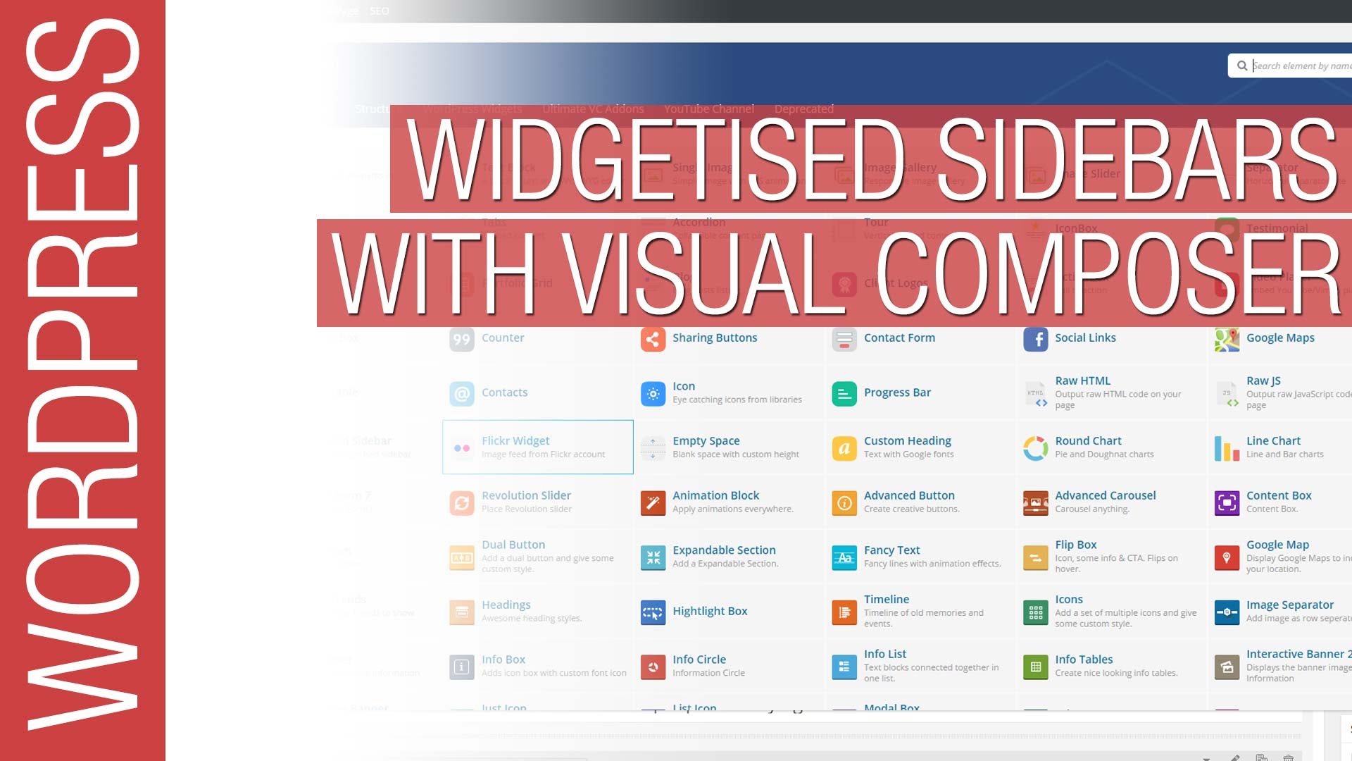 Create Widgetised Sidebars with Visual Composer for WordPress