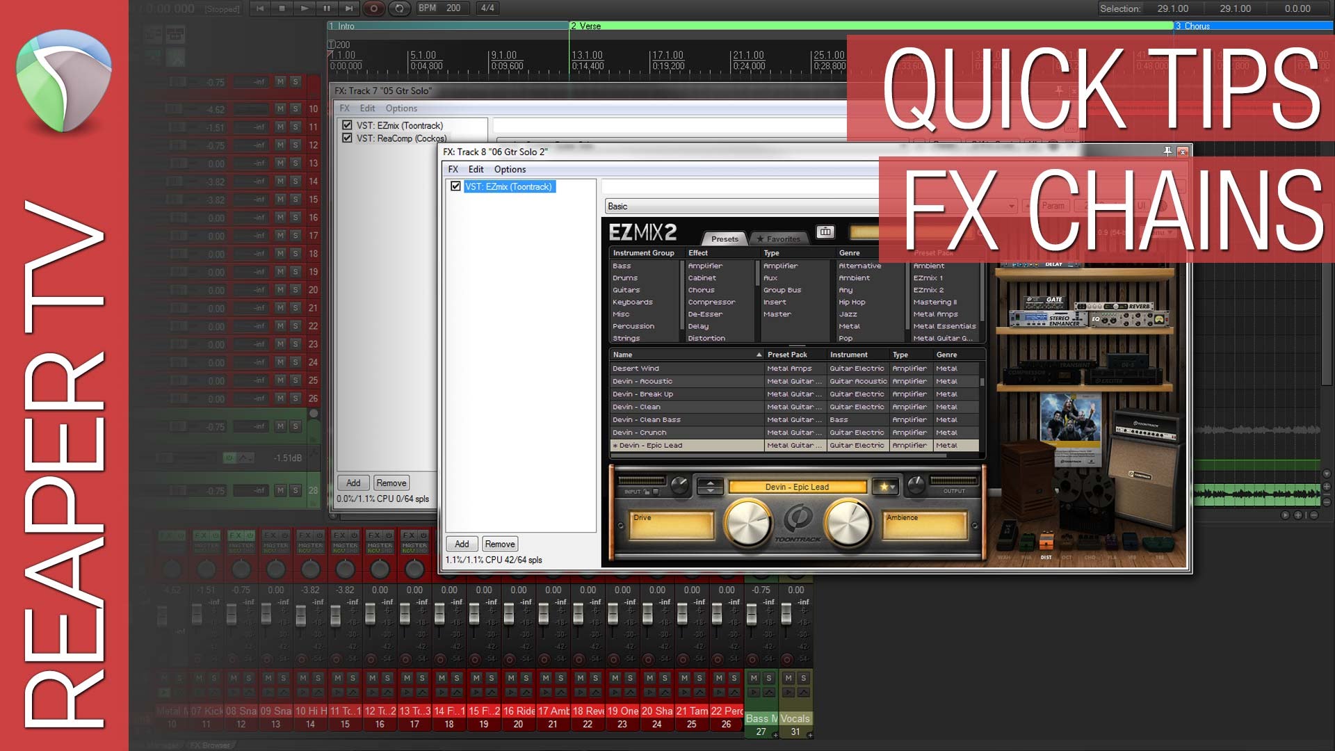 Read more about the article Reaper Quick Tips: Creating FX Chains
