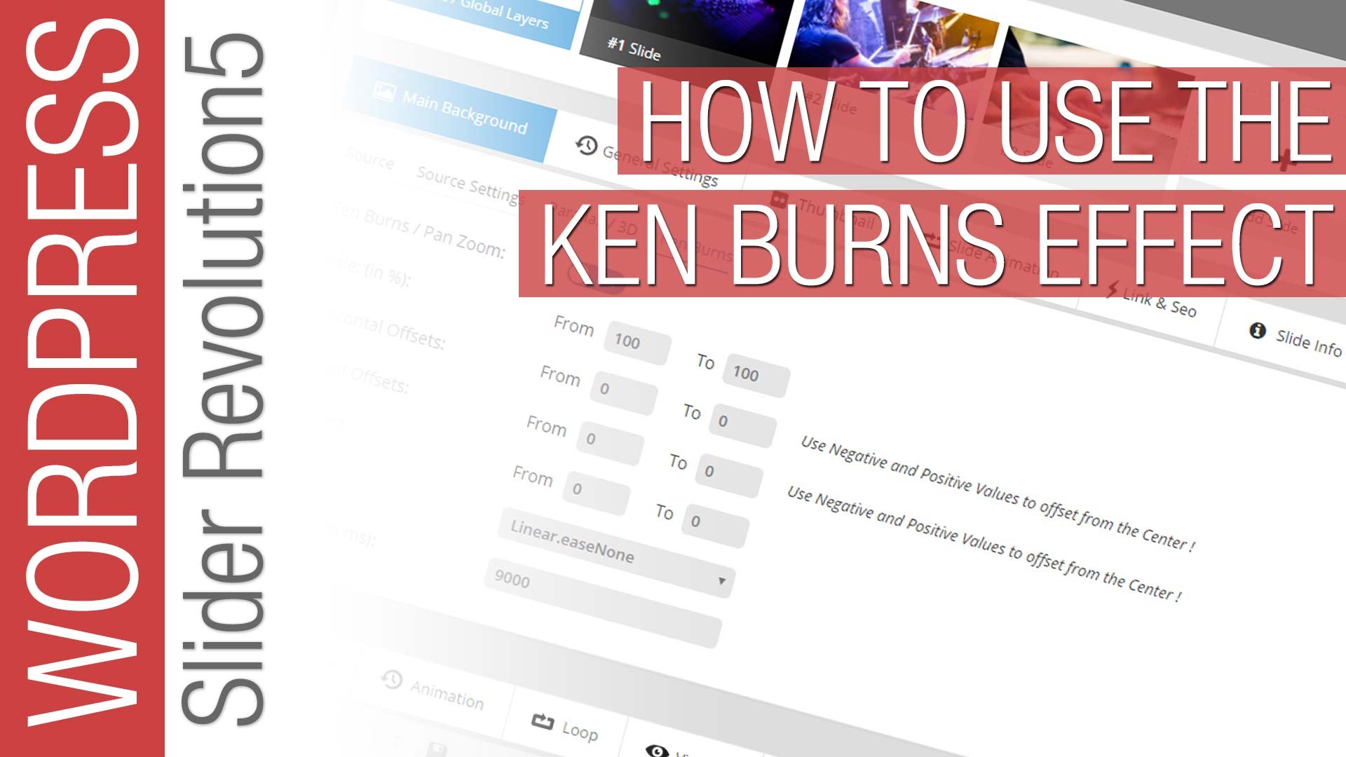Slider Revolution 5 for WordPress Tutorial – Ken Burns Effect