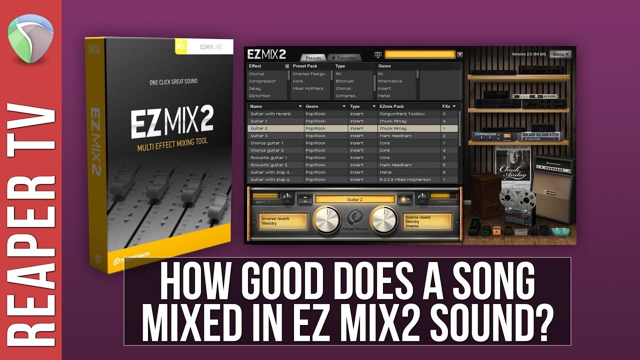 Mixing a Song with EZ Mix 2 & Reaper
