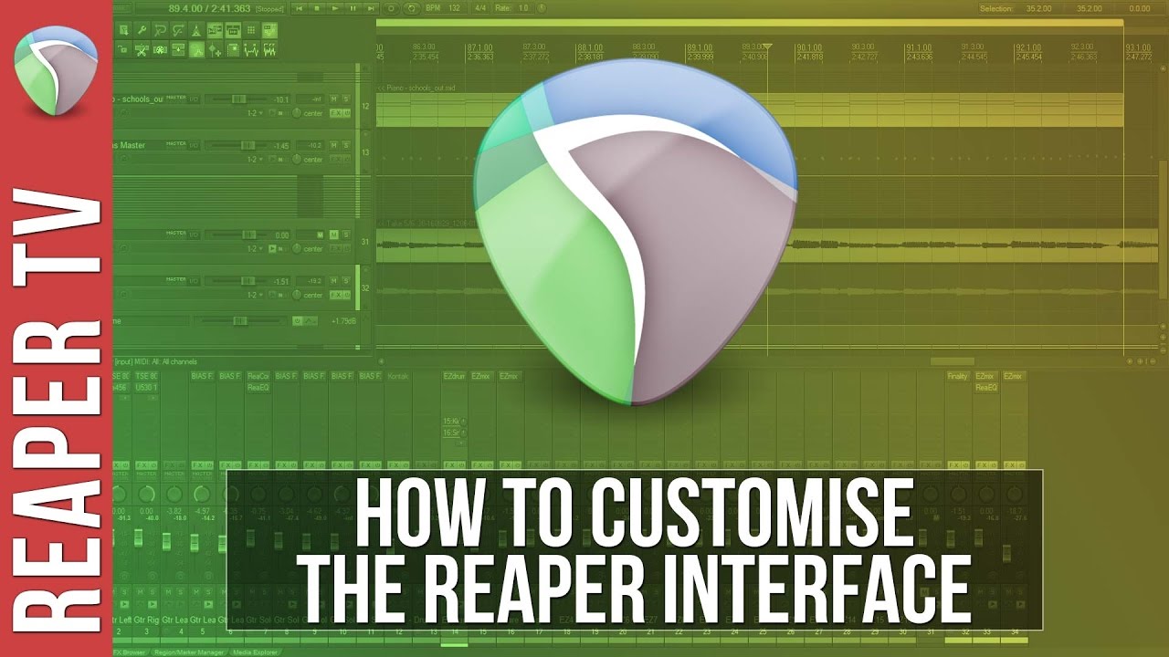 How To Customize The Reaper DAW Layout